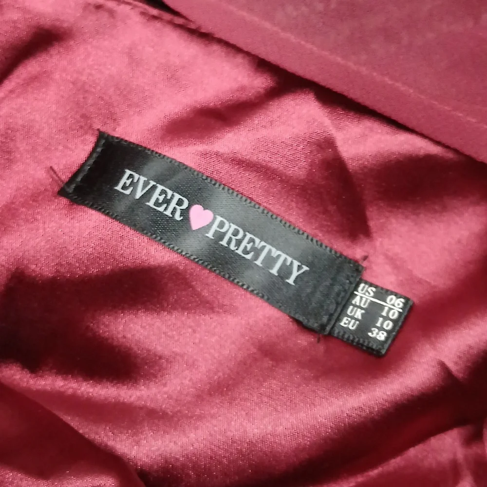 NWT Bridesmaid dress Burgandy Every Pretty Size 6 - Picture 7 of 7